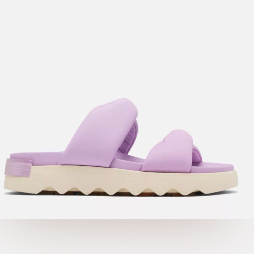 Sorel Vibe Twist Purple Slide Sandals